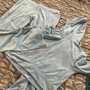 Juicy Couture Light Blue Velour Tracksuit
